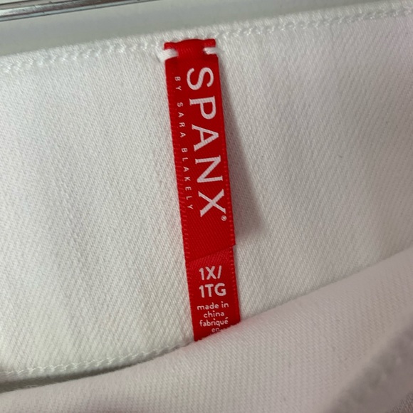 SPANX White Legging Grey Side Stripe Jegging Pant - Picture 4 of 6